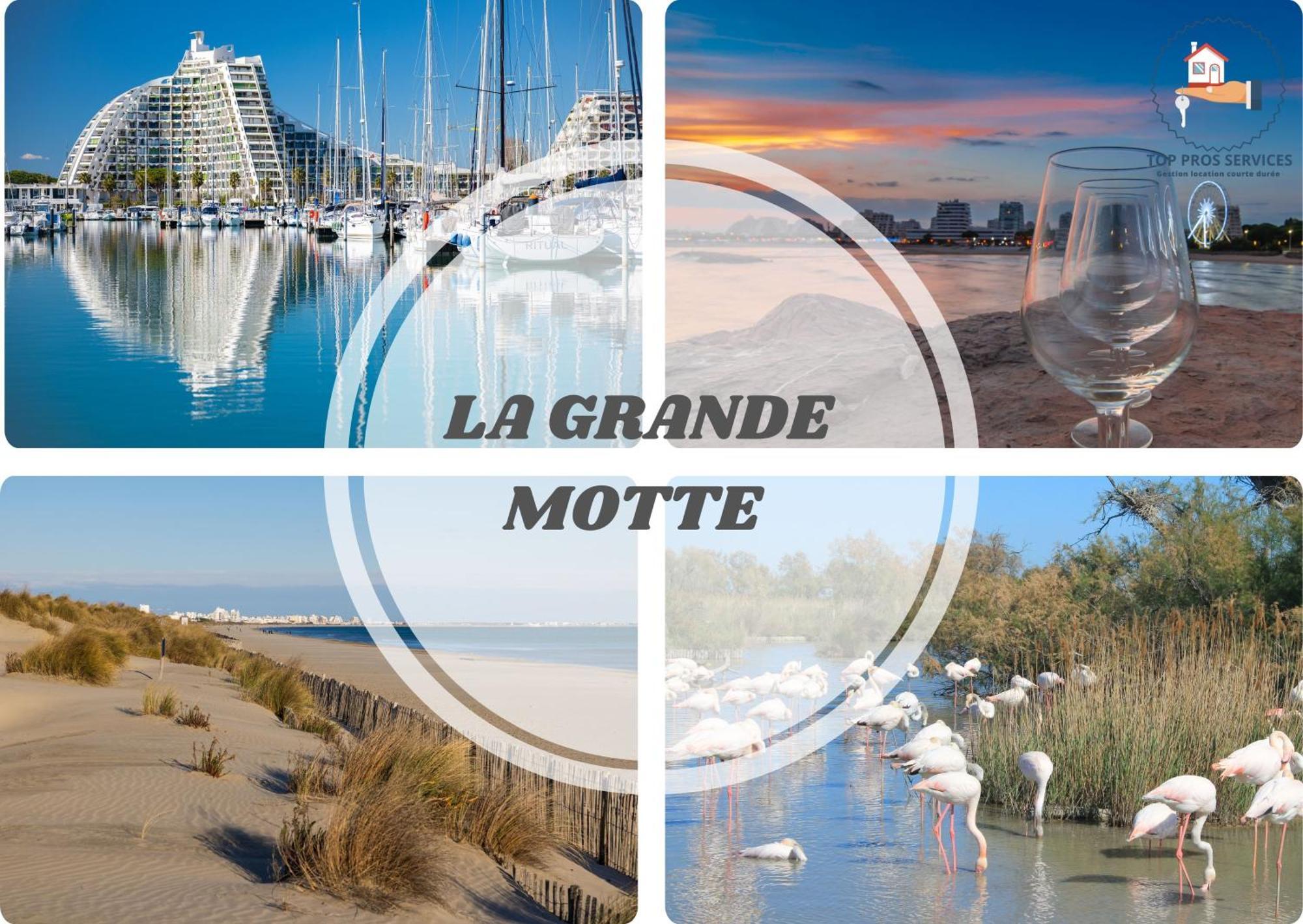 Le Calderini Appart - Face Plage Wifi Et Park Gratuit Calme - Resid Le Surcouf -Top Pros Servicesconciergerie La Grande Motte エクステリア 写真